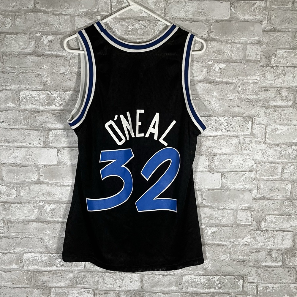 Champion NBA Orlando Magic Shaquille Oneal Jersey Size 40 Black Vintage 90s Y2K